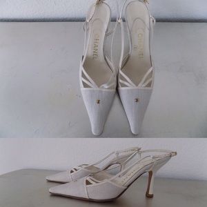 Authentic Chanel sling backs